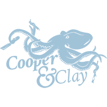 Cooper & Clay Logo in Sky
